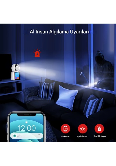 1080p Bebek İzleme Monitörü Kapalı Gözetim Video Çağrı 2.8 İnç
