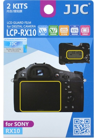 Jjc LCP-RX10 Sony RC10 IV RX10 III RX10 II RX10 Uyumlu LCD Ekran Koruyucu 2'li