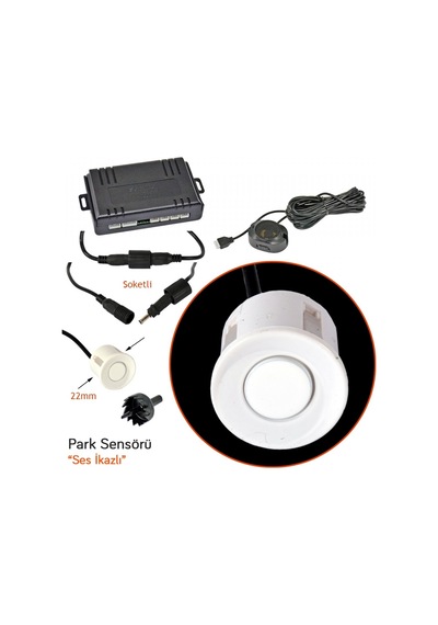 Sentinel Park Sensörü Ses İkazlı Beyaz 22 mm SP-B3-W