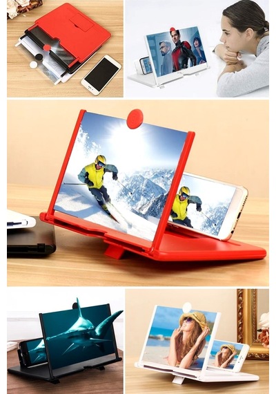 3d Sinema Telefon Ve Tablet Ekran Aparat 3 Farklı Renk Çeşidi