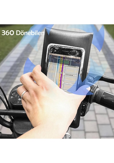 Bisiklet Ve Motosiklet Telefon Tutucu Go Des Gd-hd907 Su Geçirmez Tasarımlı