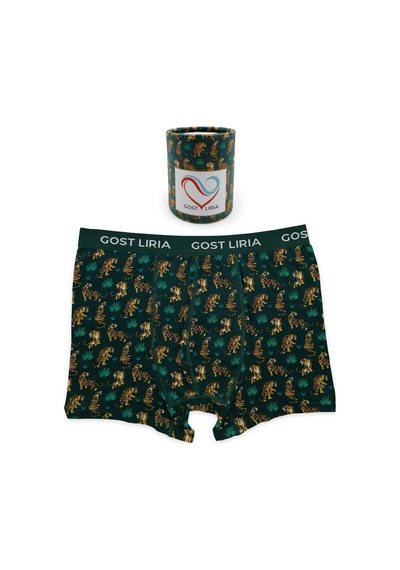 Gost Liria- Tiger Desenli Erkek Boxer Yeşil