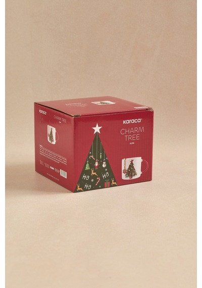 Karaca New Year Yılbaşı Charm Hediyeli Tree Kupa 350 Ml Çok Renkli