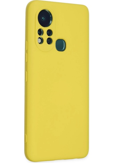 Newface İnfinix Hot 11s Kılıf Nano İçi Kadife Silikon Semeglbl - 52 - Sarı