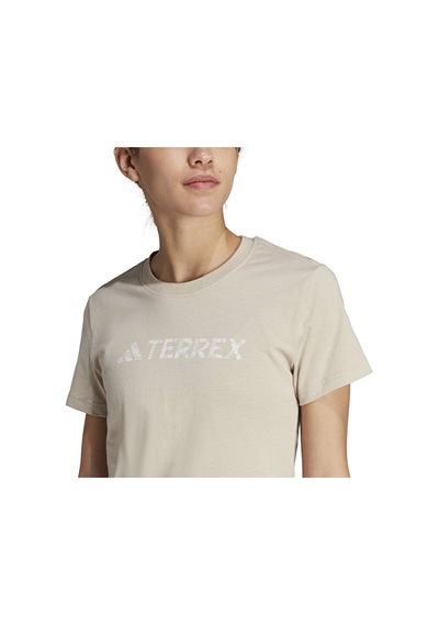 Adidas W Logo Tee Kadın Antrenman Tişörtü Ib1157 Bej Ib1157 Bej