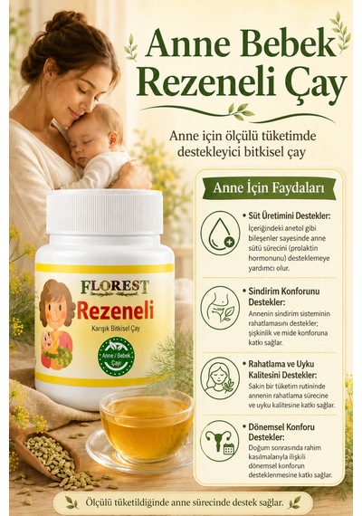 Rezeneli Karışık Bitkisel Çay Anne Bebek Çayı 150 Gr Bitki Çayı - 890403215
