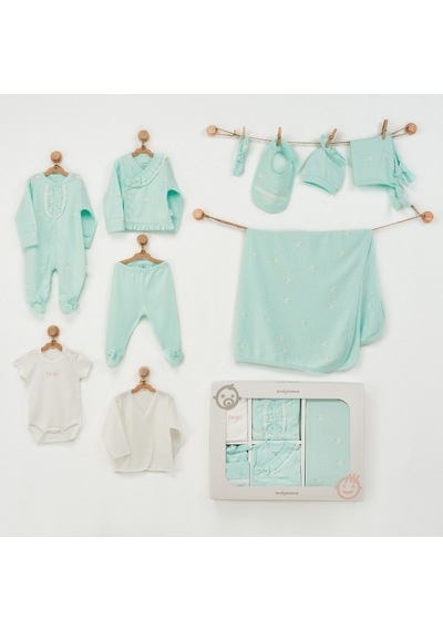 Andywawa Newborn 10'Lu Bebek Hastane Çıkış Set -  Ac22801R Mint