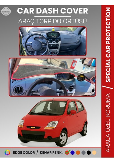Chevrolet Spark 2009-2015 Torpido Örtüsü Ön Göğüs Koruma Torpido Koruma Tam Uyum Çatlamayı Önler - 244 Stiloto