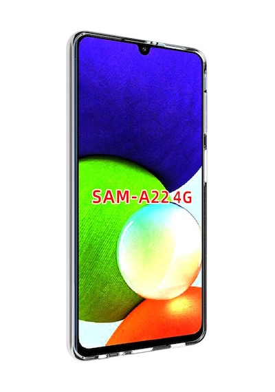 Galaxy Uyumlu A22 4g Kılıf Süper Silikon Kapak - Renksiz Renksiz Renksiz