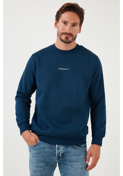 Buratti Pamuklu Regular Fit Bisiklet Yaka Erkek Sweat 59050121 Indigo Buratti Pamuklu Regular Fit Bisiklet Yaka Erkek Sweat 59050121 Indigo
