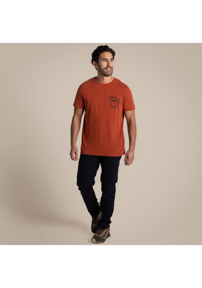 Craghoppers Sabden Ss Erkek T-shirt-kırmızı
