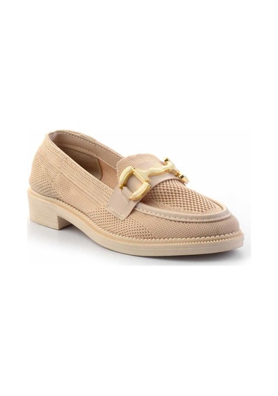 Bambi Bej Kadın Loafer Ayakkabı K01362245682 Bej