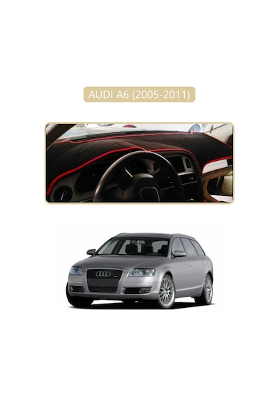 Audı A6 2005-2011 Torpido Koruma Halısı Bej Kenar