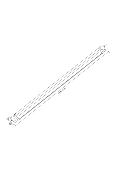 Forlife Osram Led Chıp 40w Ip65 Radar Sensör Etanj Armatür 4 Adet Beyaz