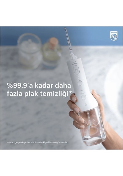 Sonicare Power Flosser 3000 Ağız Duşu Kablosuz, Yedek Başlık - Beyaz Hx3826/31