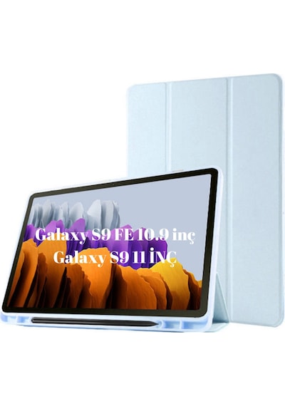 Samsung Galaxy Tab S9 Fe Uyumlu 10.9inç / S9 11inç Kılıf Kalem Bölmeli Smart Case X510 X710