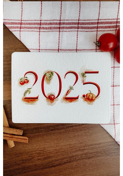 2025 Yılı Meyve Sebze Ve Yiyecek Sezonları Takvimi, Magnetli Buzdolabı Takvimi 12 Ay Takvim Mevsim