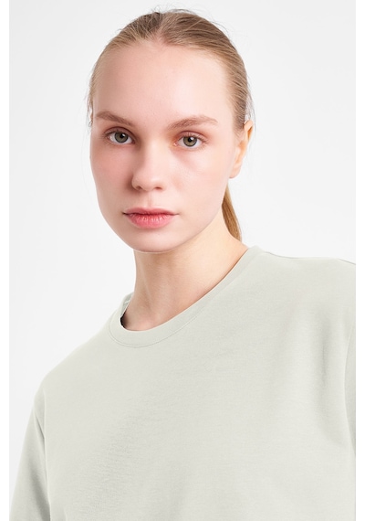 Lescon Kadın Kısa Kollu T-shirt 25n-2119 Beyaz