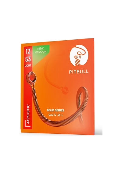 Pitbull Strings Gold Series Gag 12-53 L Takım Tel Akustik Gitar T