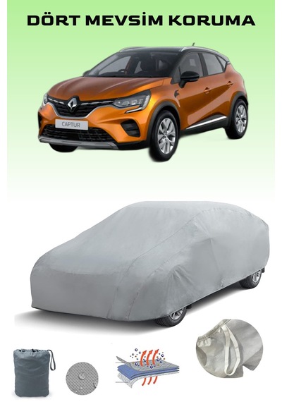 Renault Captur Branda Lüx Kalite Oto Brandası,araba Çadırı Hatchback Branda Gri
