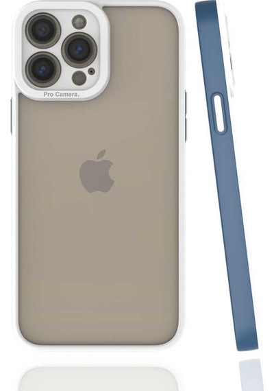 Apple Uyumlu iPhone 13 Pro Max Kılıf Zore Mima Kenarları Renkli Silikon Kılıf