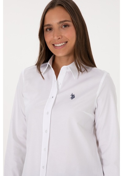 U.s. Polo Assn. Kadın Beyaz Gömlek Basic 50308023-vr013 Beyaz