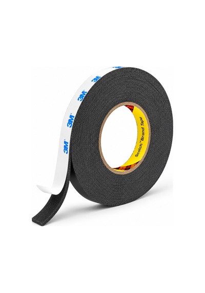3m Scotch Çift Taraflı Bant 5mm X 50 Metre Güçlü Yapıştırıcı Siyah Akrilik Bant