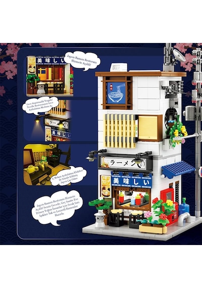 Reobrix 66501 Ramen Evi Yaratıcı Yapı Blok Seti Building Blocks Ramen House - 1142 Parça Reobrix 66501 Ramen Evi Yaratıcı Yapı Blok Seti Building Blocks Ramen House - 1142 Parça