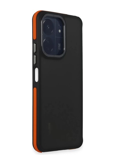 Bezos Redmi 13c Uyumlu Harvel Kapak - Turuncu Bzoshb