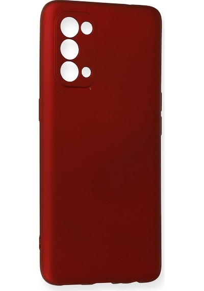 Newface - 819 - Oppo Reno 5 Pro Kılıf First Silikon - Ece-umay - - Bordo