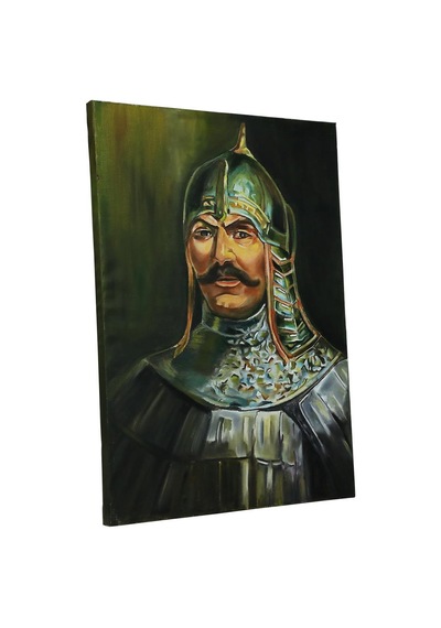 E38 El İşçiliği L.alaaddin Keykubat Yağlı Boya Resim 70 50 Cm - 6126