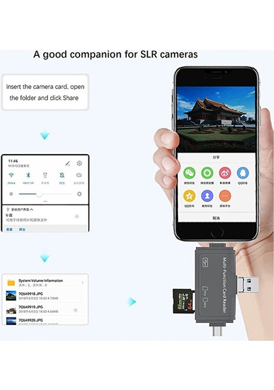 Multi Otg Usb Ligtning İphone - İpad Uyumlu Ve Type-c Girişli Kar