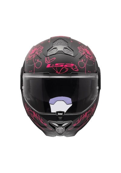 Ls2 Advant 2 Sophıa Mat Siyah-pembe Kask Pembe