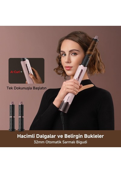 Tr Airstyle Pro Hı 8'i 1 Arada Çoklu Saç Şekillendirici Seti Yüksek Hızlı Hava Akışı İle Saç Kurutma, Bukl