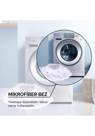 Pirantech Cb 107c Buharlı Temizlik Makinesi İle Uyumlu Cam Bezi 3'lü Tek Renk
