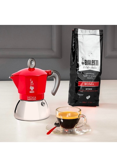 Bialetti İndüksiyon Mokapot Kırmızı 6 Cup