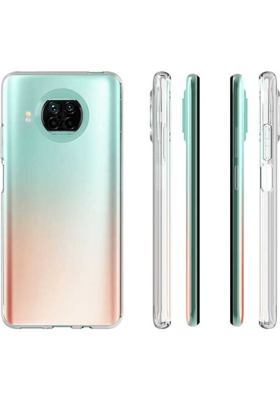 Xiaomi Redmi Note 9 Pro 5G Kılıf Şeffaf Silikon Hibrit Case Renksiz