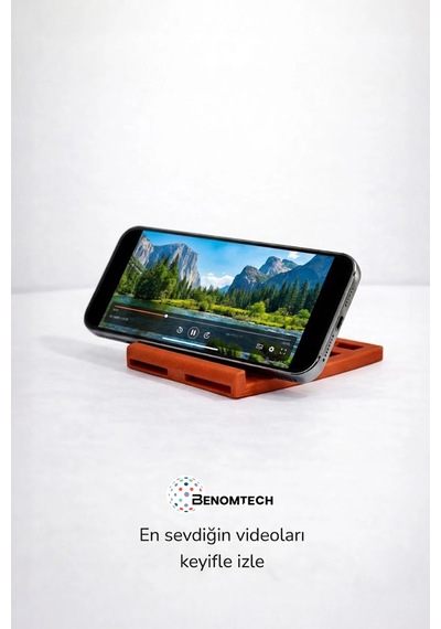 Katlanabilir Masaüstü Telefon Ve Tablet Standı Kahverengi