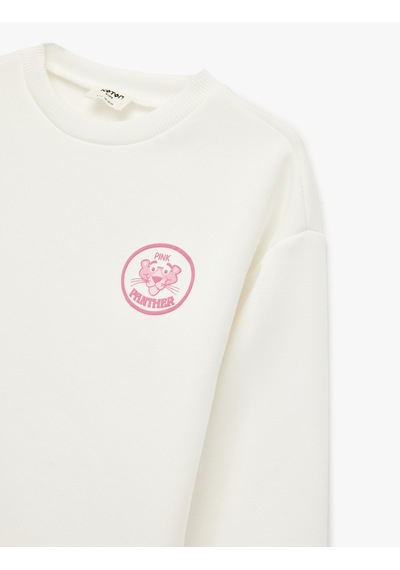 Koton Lisanslı Pembe Panter Baskılı Uzun Kollu Bisiklet Yaka Sweatshirt Ekru 6wkg10503ak Ekru Koton Lisanslı Pembe Panter Baskılı Uzun Kollu Bisiklet Yaka Sweatshirt Ekru 6wkg10503ak Ekru