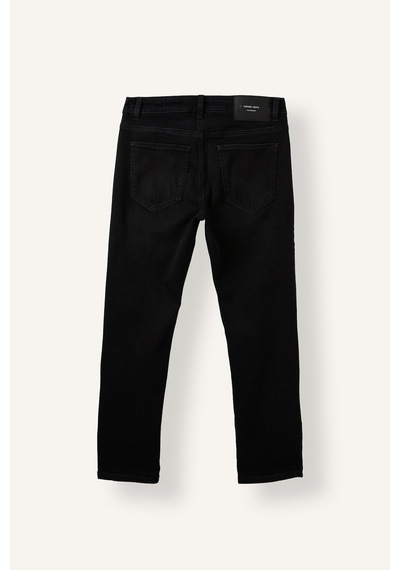 Defacto Pedro Slim Fit Normal Bel Dar Paça Jean Pantolon R8788az26aunm40 Siyah-nm40