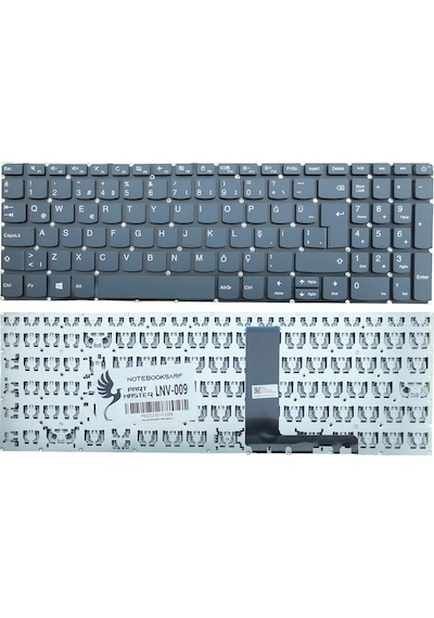 Lenovo Uyumlu İdeapad 3-17ııl05 Type 81wf Notebook Klavye Füme V.1