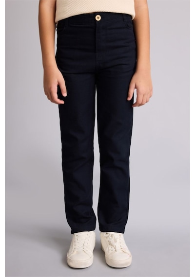 Defacto Polo Tişört Gabardin Pantolon 2'li Takım Erkek Çocuk G7091A826SM