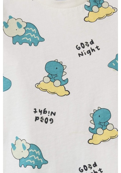 Defacto 2li Pijama Takımı Erkek Bebek G8858a526smer233 Ekru-er233