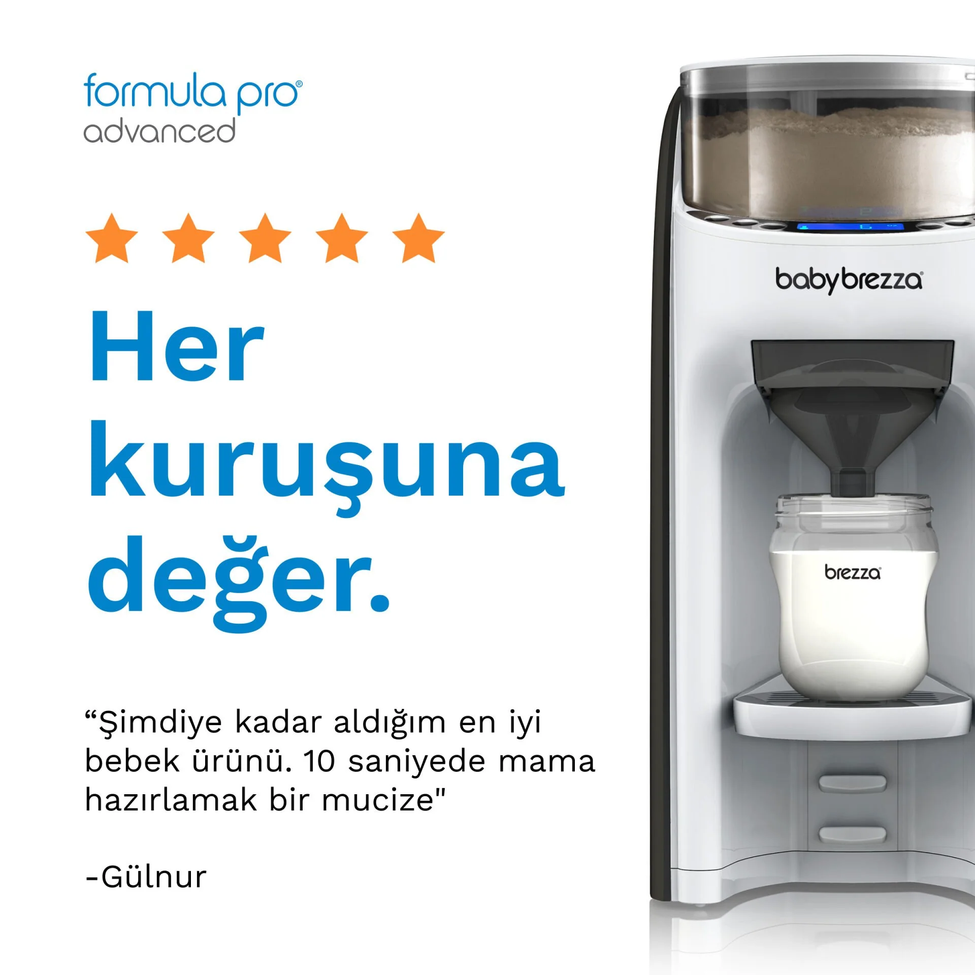 Babybrezza Formula Pro Advanced Otomatik Bebek Mama Makinesi Beyaz