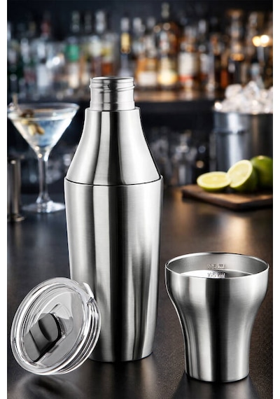 Primanova Gadget Çok Amaçlı Paslanmaz Çelik Kokteyl Shaker 650 Ml