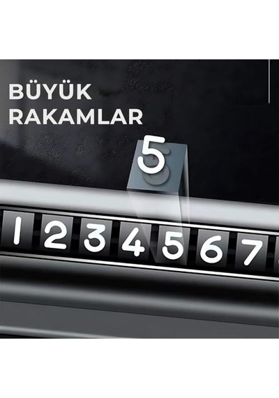 Oto Telefon Numarası Araç Içi Telefon Numaratör Ön Cam Numarası