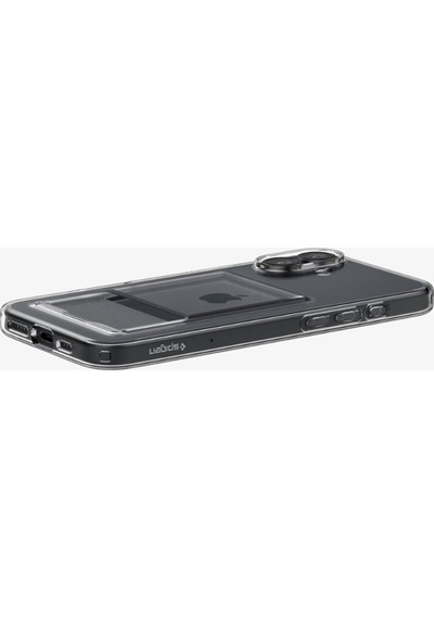 Apple Uyumlu iPhone 16 Plus Kılıf Crystal Slot Crystal Clear - Acs08083