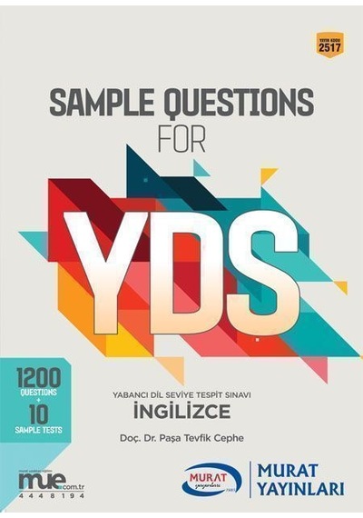 Murat Yayınları Yds Sample Questions For 2517