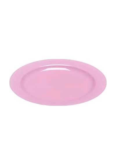 Plastik Pembe Tabak 19 Cm - 10 Adet