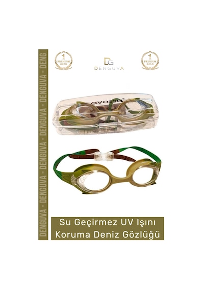 Deluxe Ayarlanabilir Kayış Su Geçirmez Uv Işını Koruma Silikon Plastik Antifog Çocuk Deniz Gözlüğü Çok Renkli